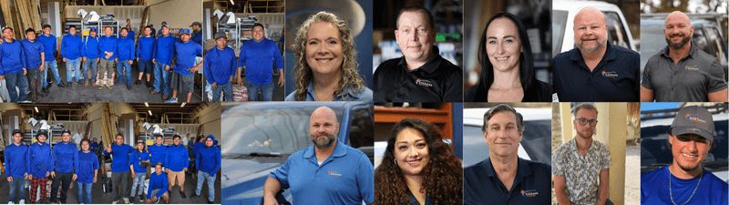 SonShine Roofing Team Team collage for SonShine Roofing, the best roofing company in Sarasota